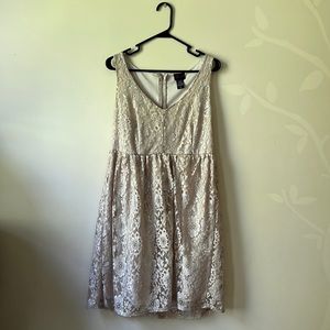 Cream Lace Size 12 Torrid Dress